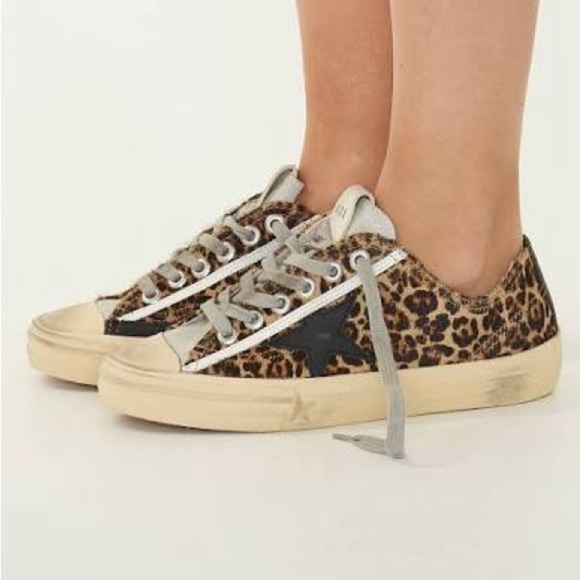 Golden Goose Shoes - Golden Goose Women's V-STAR-2 Leopard Pony Hair 36 37 BNIB